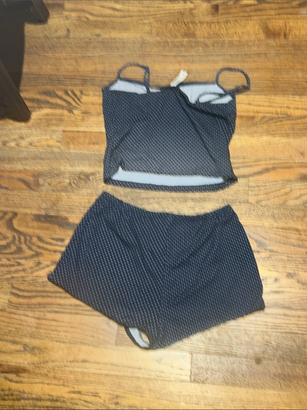 Polka Dot Women's Sleep Set - Navy
